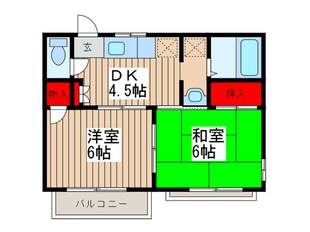 ラフォーレ・京Ｃの物件間取画像